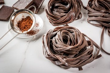 Recipe Homemade Cocoa Tagliatelle