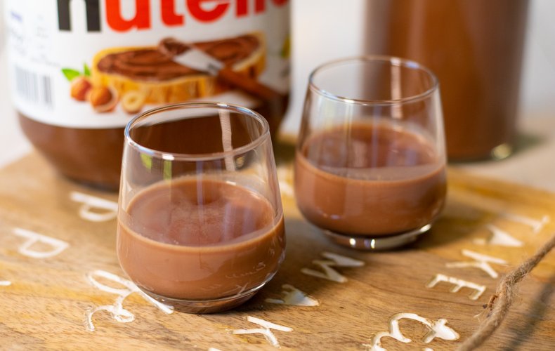 Homemade Nutella liqueur