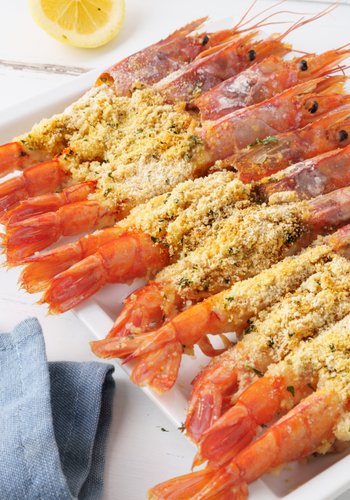 Recipe Baked Jumbo Shrimp au Gratin