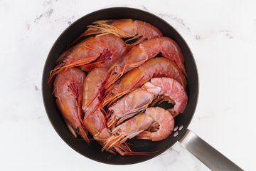 Jumbo shrimp spaghetti 1