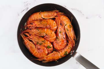 Jumbo shrimp spaghetti 3