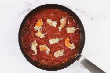 Jumbo shrimp spaghetti 8