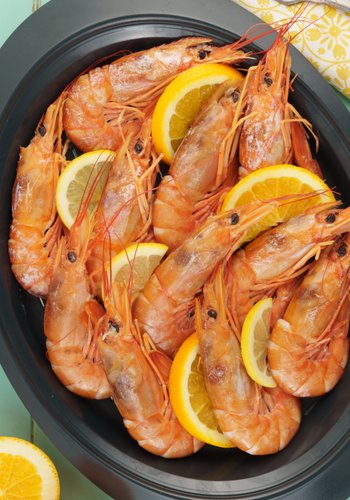 Recipe Steamed Jumbo Shrimp in the Thermomix Varoma
