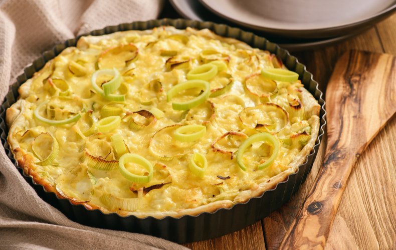 Leek savory pie recipe