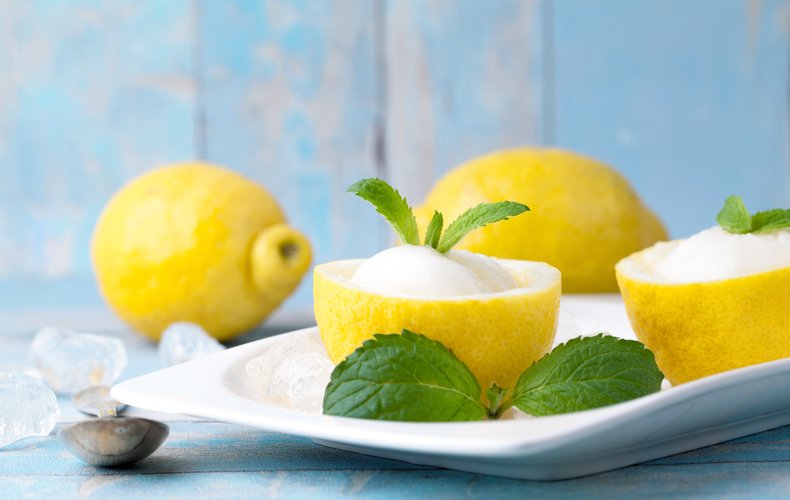 Lemon sorbet
