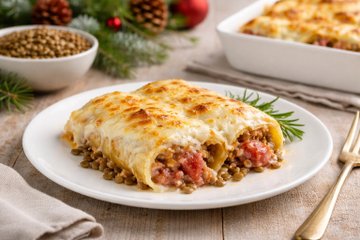 Recipe Lentil and Cotechino Cannelloni