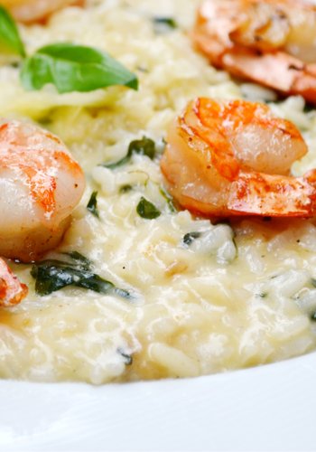 Recipe Licorice and Shrimp Risotto
