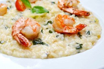 Recipe Licorice and Shrimp Risotto