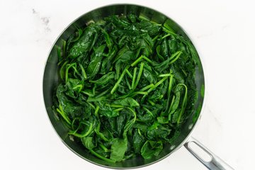 How to make spinach with cheese, photo 4