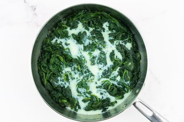 How to make spinach with cheese, photo 7