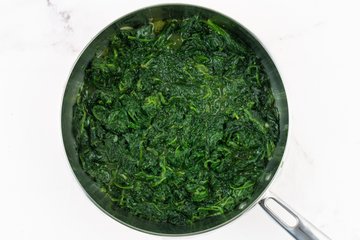 How to make spinach with cheese, photo 8