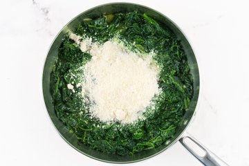 How to make spinach with cheese, photo 9