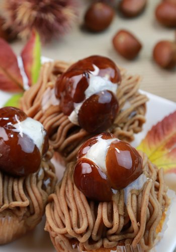 Recipe Monte Bianco (Chestnut and Whipped Cream Dessert)