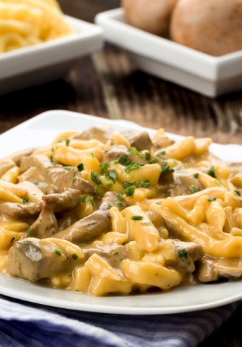 Recipe Mushroom Spätzle with Asiago Cream Sauce