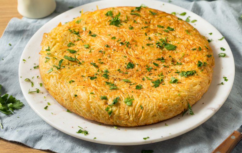 Neapolitan pasta frittata