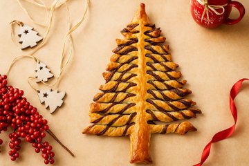 Recipe Nutella Puff Pastry Christmas Tree