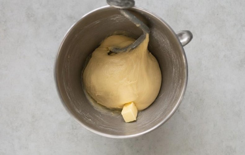 Original Swedish Semla, step 2: smooth, soft brioche dough