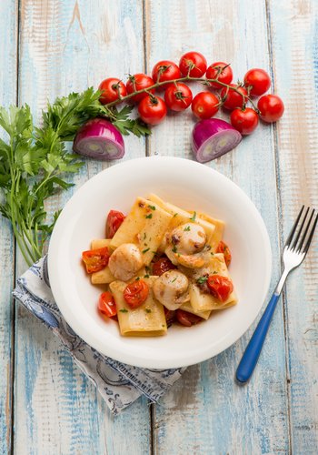 Recipe Paccheri with Scallops