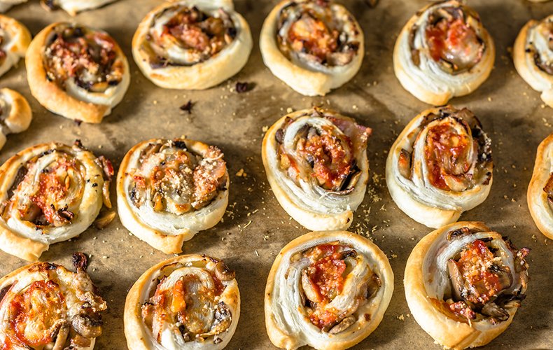 Pancetta, mushroom and Grana pinwheels, photo 11