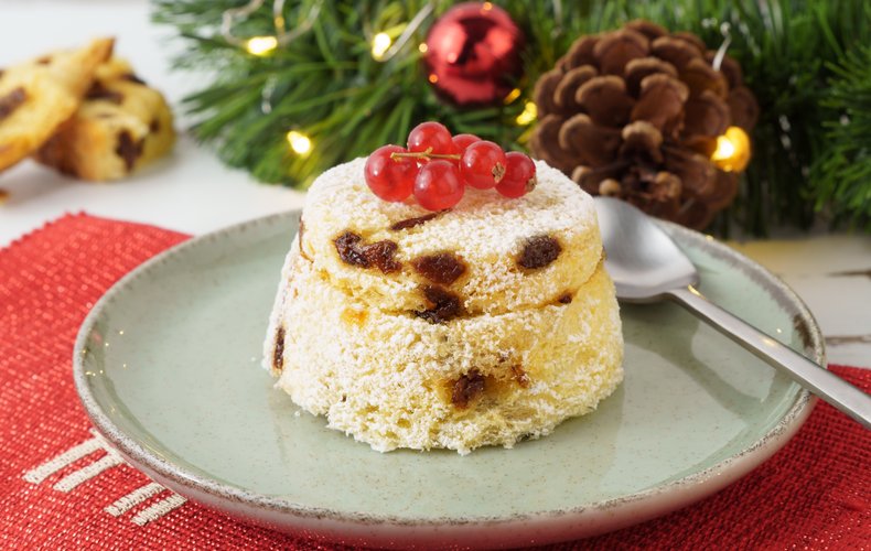 Panettone cups with torrone