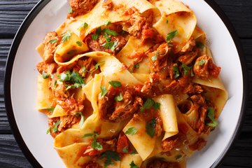Recipe Pappardelle with Stracotto (Braised Meat Sauce)
