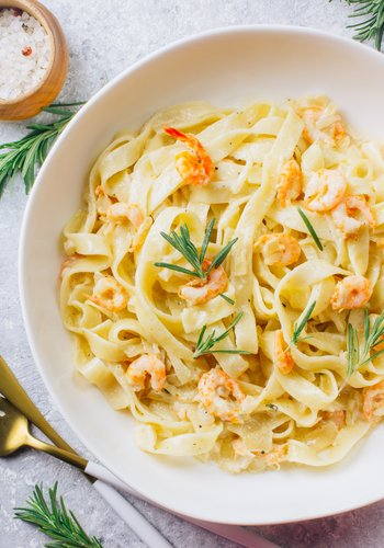 Recipe Creamy Shrimp Tagliatelle