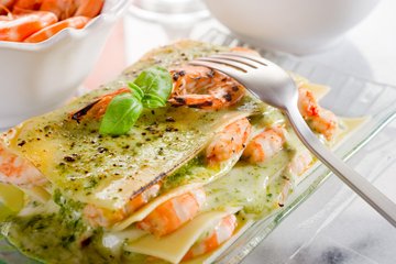 Recipe Pesto and Shrimp Lasagna