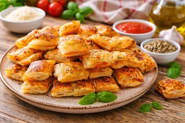 Recipe Quick Pizza-Style Puff Pastry Bites