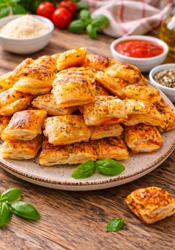 Recipe Quick Pizza-Style Puff Pastry Bites