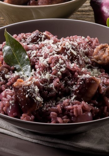 Recipe Red Wine and Sausage Risotto