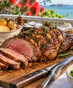 Recipe Roast Lamb with Mint Sauce