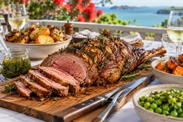 Recipe Roast Lamb with Mint Sauce