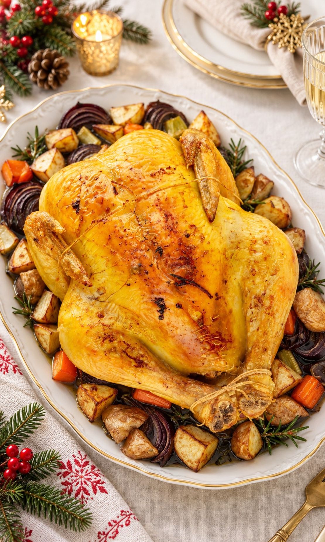 Roast Stuffed Capon