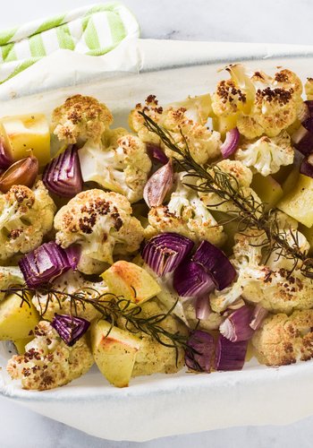 Recipe Roasted Cauliflower, Potatoes and Tropea Red Onions