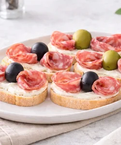 Recipe Salami and Olive Canapés