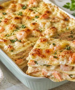 Recipe Salmon and Shrimp Lasagna