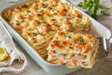 Recipe Salmon and Shrimp Lasagna