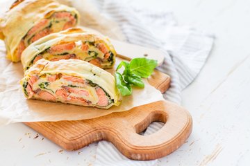 Recipe Salmon and Spinach Strudel