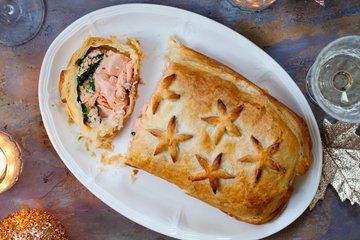 Recipe Salmon in Puff Pastry with Spinach