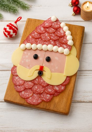 Recipe Santa Claus Charcuterie Board