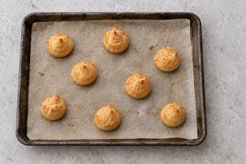 Savory Choux Puffs with Avocado and Salmon, step 3