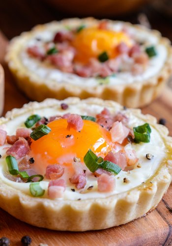Recipe Savory Egg and Ham Tartlets