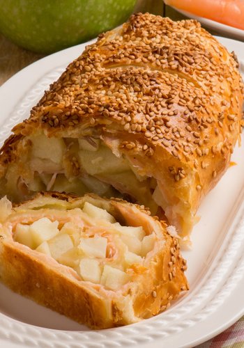 Recipe Savory Green Apple and Salmon Strudel