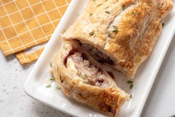Recipe Savory Sausage and Cranberry Strudel