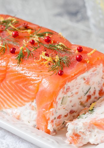 Recipe Smoked Salmon Log