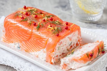 Recipe Smoked Salmon Log