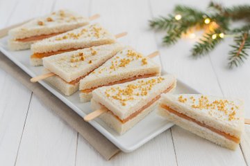 Recipe Smoked Salmon Sandwich Christmas Trees