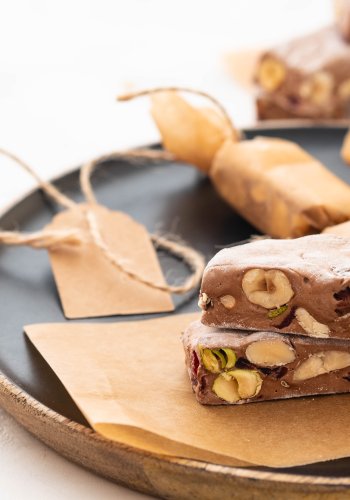 Recipe Soft Chocolate Torrone (Italian Nougat)