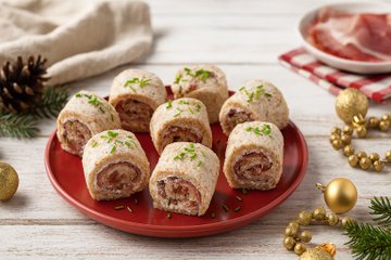 Recipe Speck Pinwheels with Sandwich Bread