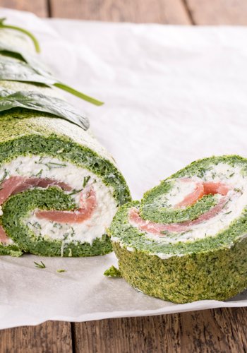 Recipe Spinach and Salmon Roll